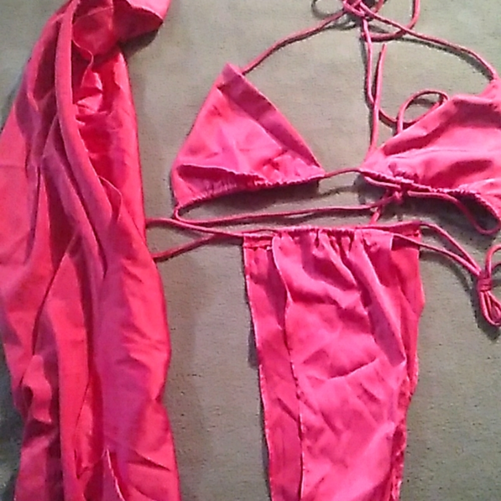 Bikini with a cover up